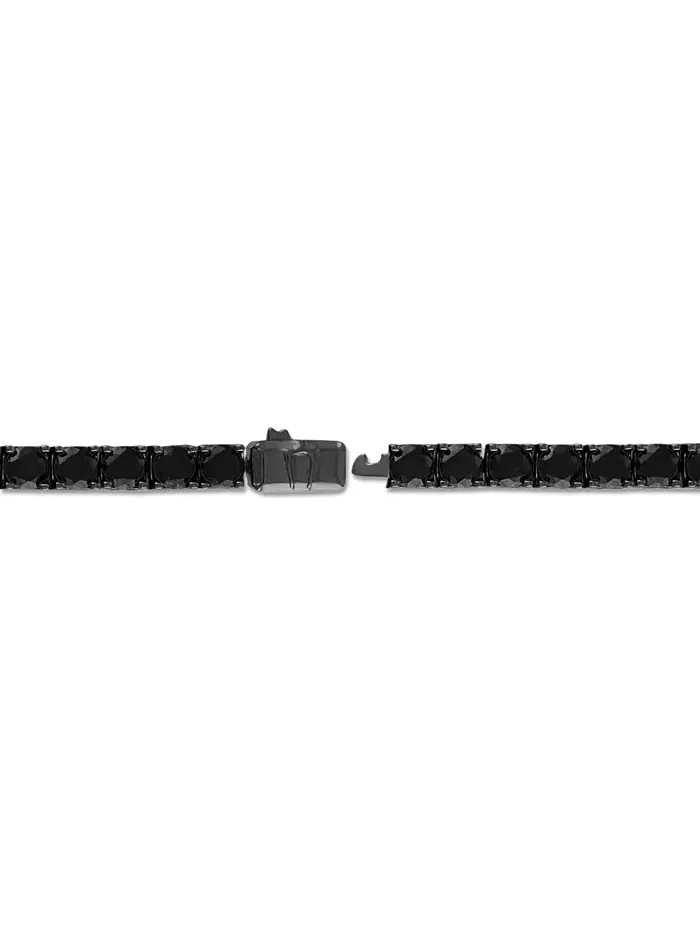 Мужской браслет Icon Black-Tone в стиле теннис из стерлингового серебра Bulova — изображение 3 из 3