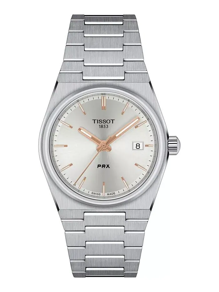 Часы Tissot PRX Унисекс с серебристым браслетом — изображение 1 из 3