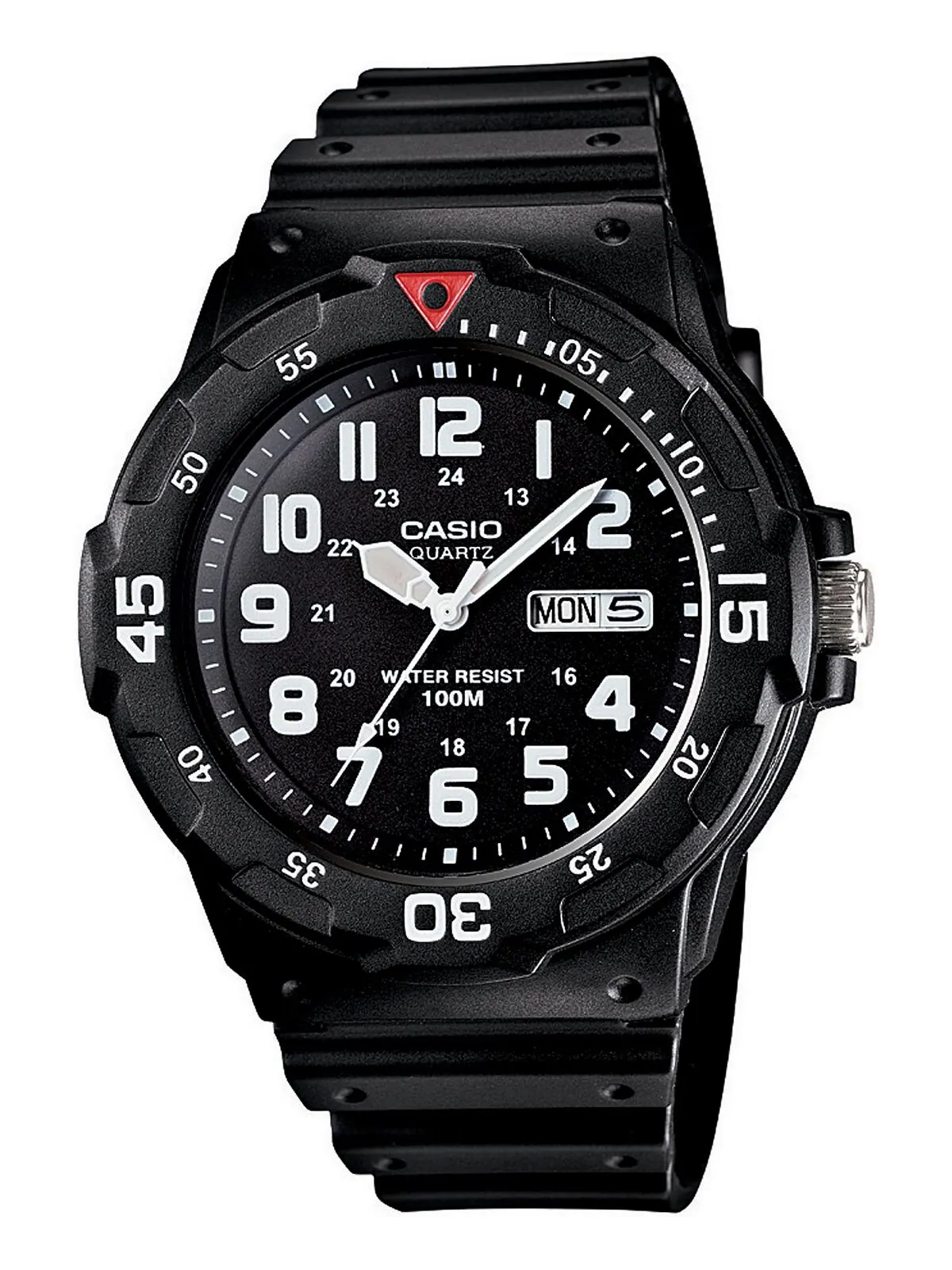Мужские часы с черным полимерным ремешком, 43 мм Casio — изображение 1 из 2, оттенок черный
