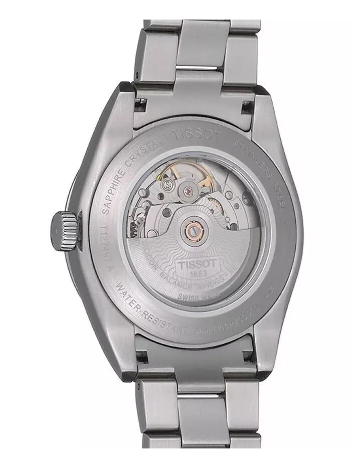 Мужские швейцарские автоматические часы T-Classic Gentleman Powermatic 80 из кремниевой нержавеющей — изображение 4 из 11