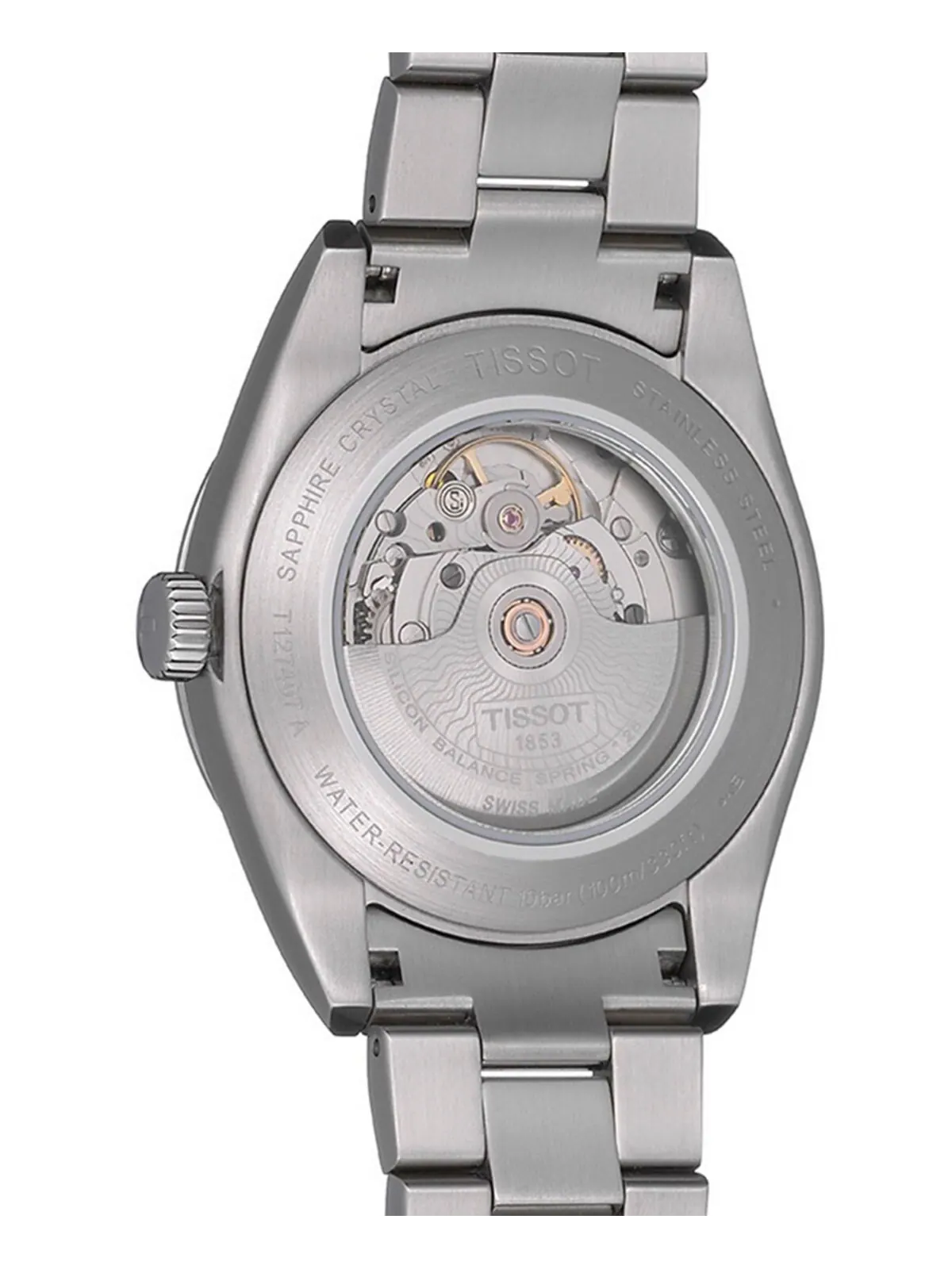 Мужские швейцарские автоматические часы T-Classic Gentleman Powermatic 80 из кремниевой нержавеющей — изображение 4 из 11