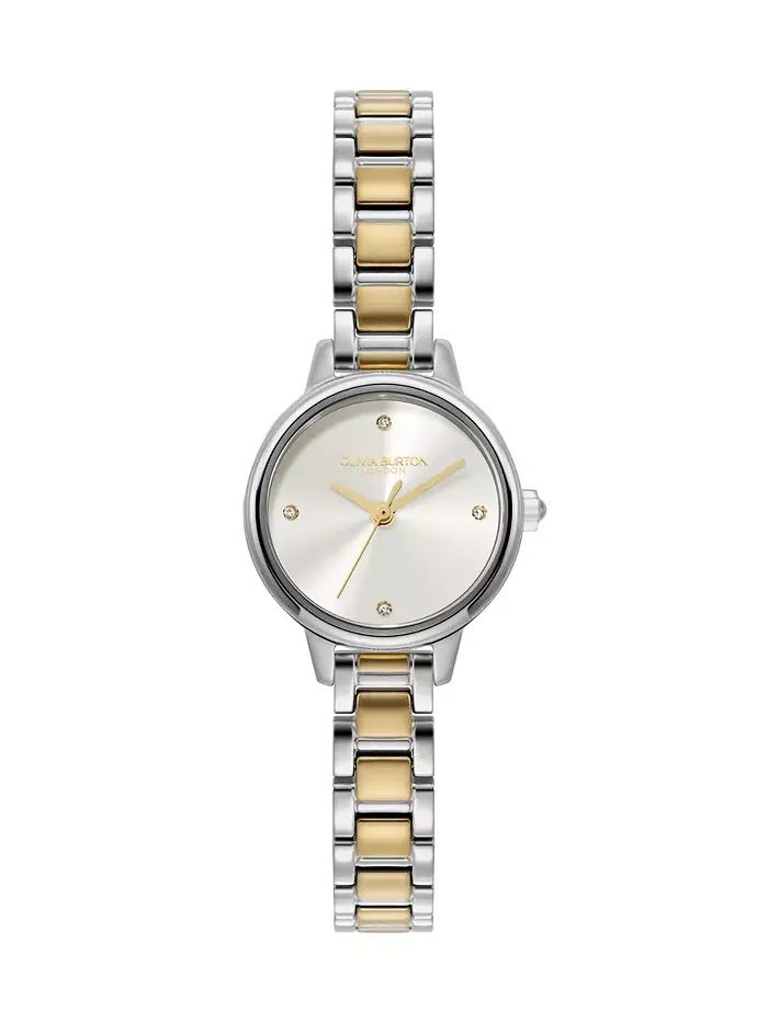 Женские мини-часы Classic Two-Tone с браслетом из нержавеющей стали, 23 мм Olivia Burton — изображение 1 из 8