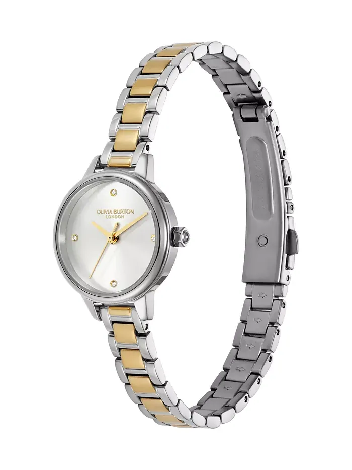 Женские мини-часы Classic Two-Tone с браслетом из нержавеющей стали, 23 мм Olivia Burton — изображение 2 из 8