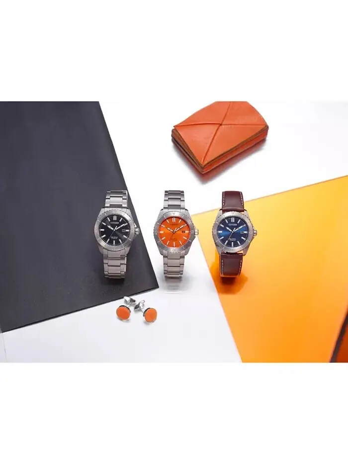 Мужские часы Eco-Drive Brycen с коричневым кожаным ремешком, 41 мм Citizen — изображение 4 из 4