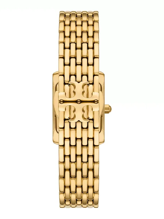 Женские часы-браслет The Eleanor из нержавеющей стали с позолотой, 28 мм Tory Burch — изображение 3 из 3