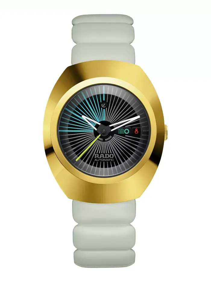 Унисекс-часы Swiss Automatic DiaStar Original x Tej Chauhan Special Edition с белым резиновым — изображение 1 из 4