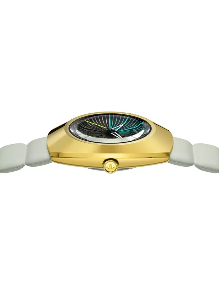 Унисекс-часы Swiss Automatic DiaStar Original x Tej Chauhan Special Edition с белым резиновым — изображение 2 из 4