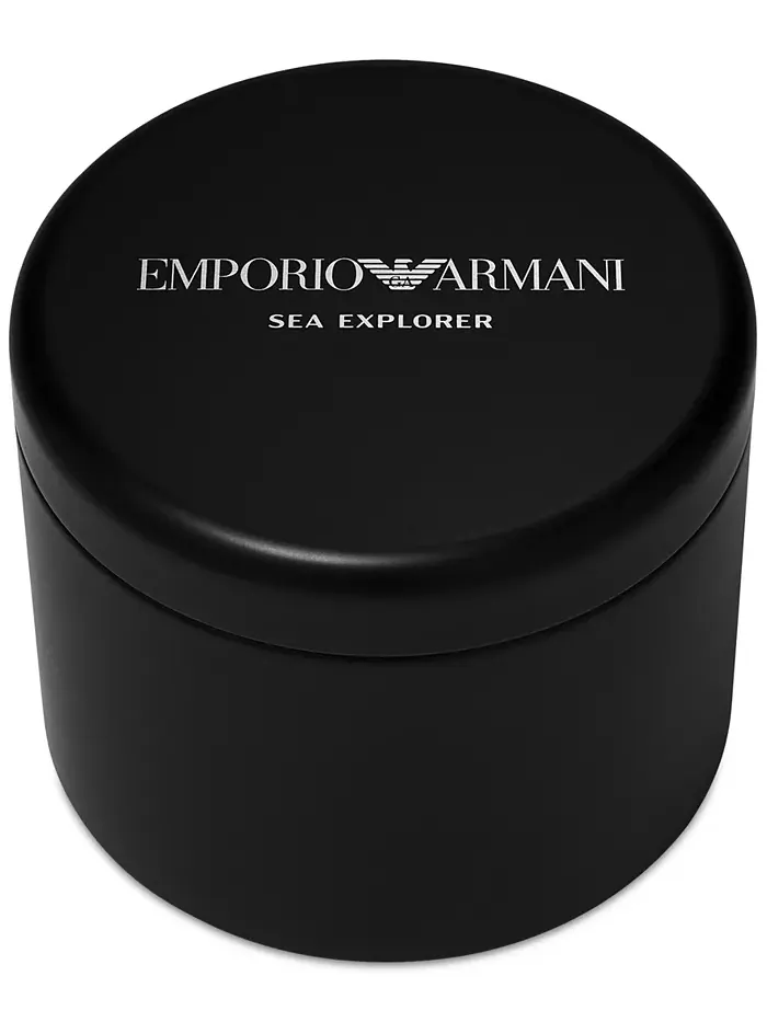 Мужские автоматические часы Sea Explorer со стальным браслетом, 43 мм Emporio Armani — изображение 6 из 8