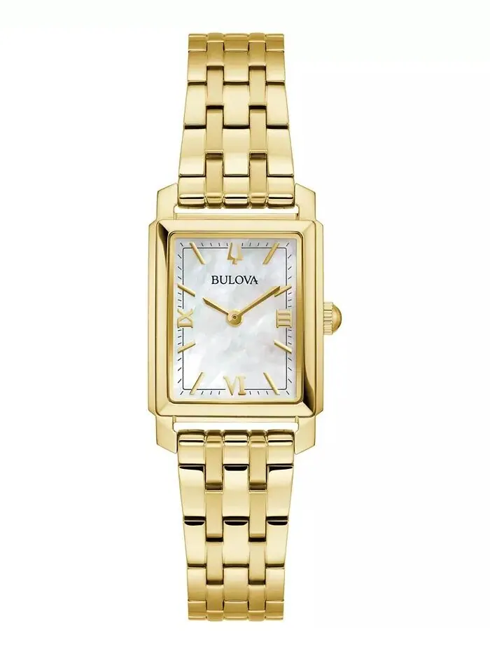 Женские часы Sutton с золотистым браслетом из нержавеющей стали, 21 мм Bulova — изображение 1 из 4