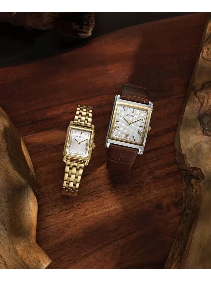 Женские часы Sutton с золотистым браслетом из нержавеющей стали, 21 мм Bulova — изображение 4 из 4