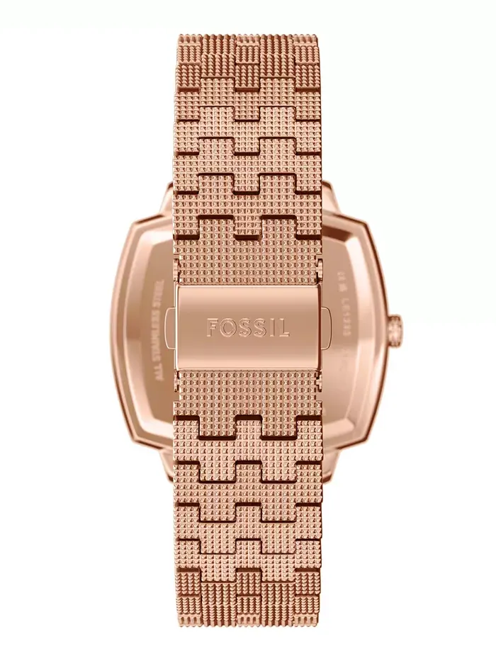 Унисекс часы Nick Jonas x Machine Luxe Marble Rose Gold-Tone из нержавеющей стали, 37 мм Fossil — изображение 5 из 10
