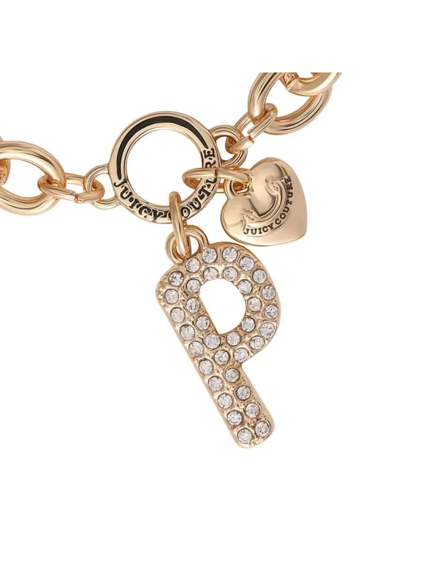 Браслет-цепочка с подвеской-буквой P Juicy Couture, Letter P — изображение 5 из 6