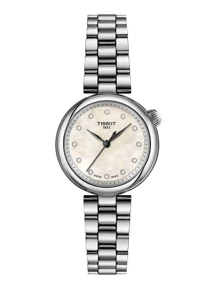 Женские наручные часы Swiss Desir Diamond Accent из нержавеющей стали с бриллиантовыми вставками — изображение 1 из 5