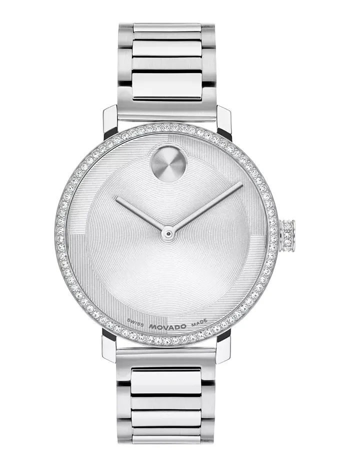 Женские часы Bold Evolution 2.0 Swiss Quartz из нержавеющей стали, 34 мм Movado — изображение 1 из 3