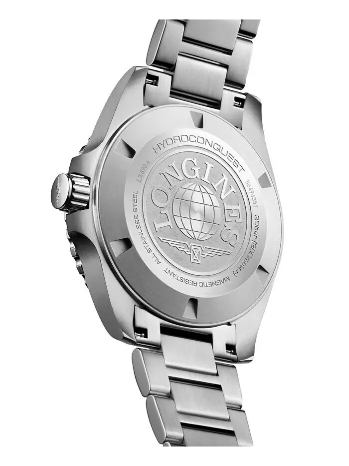 Мужские швейцарские автоматические часы Hydroconquest GMT с браслетом из нержавеющей стали, 43 мм — изображение 3 из 3