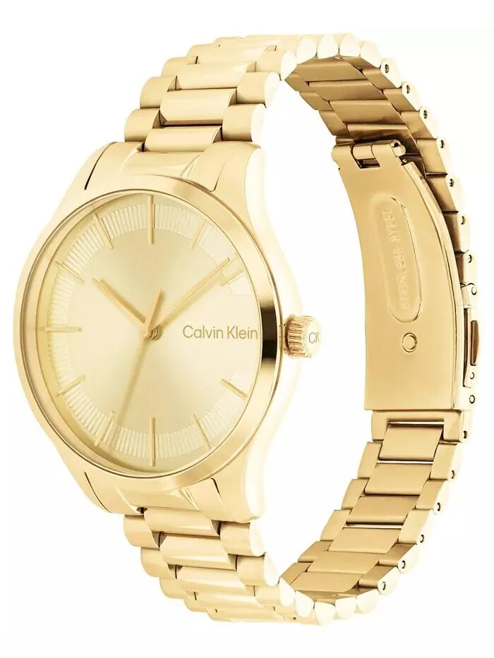 Золотистые часы-браслет 35 мм Calvin Klein — изображение 2 из 5