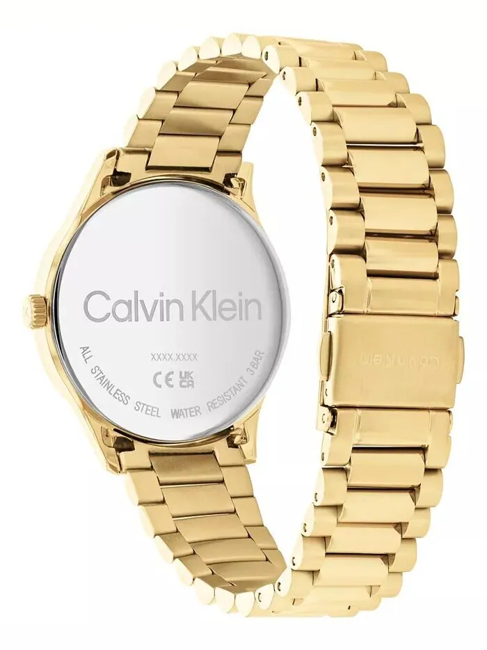Золотистые часы-браслет 35 мм Calvin Klein — изображение 3 из 5