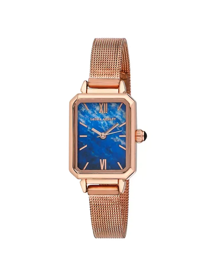 Женские часы Lapis Dial с позолоченным браслетом из металлической сетки 22 мм Laura Ashley