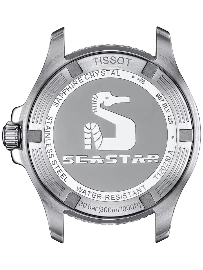 Унисекс-часы Seastar на стальном браслете серебристого цвета, 36 мм Tissot — изображение 2 из 6
