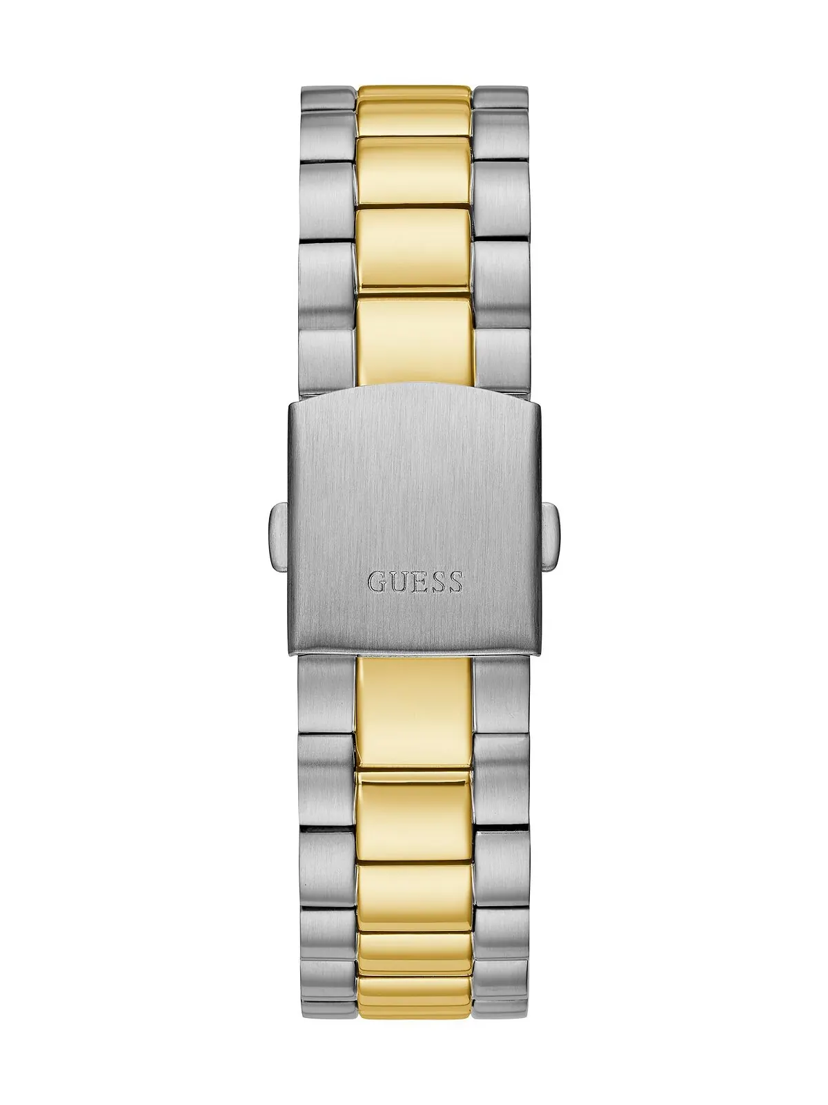 Мужские часы GUESS с двухцветным стальным браслетом, функцией даты и дня недели — изображение 3 из 5, оттенок мульти