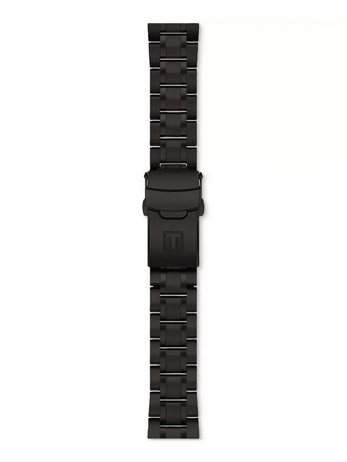 Мужские часы Swiss Chronograph Seastar 1000 с черным покрытием на стальном браслете, 38 мм Tissot — изображение 4 из 5