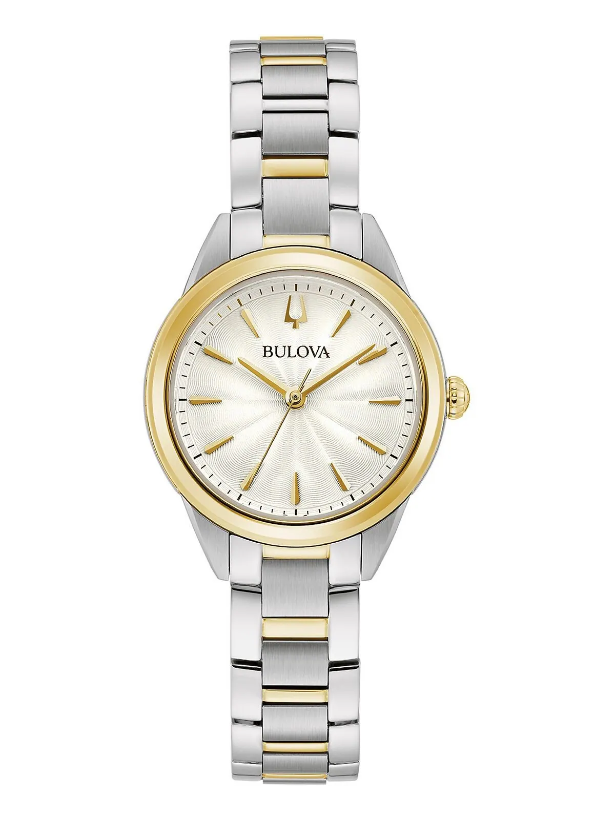 Женские двухцветные часы Sutton с браслетом из нержавеющей стали, 28 мм Bulova