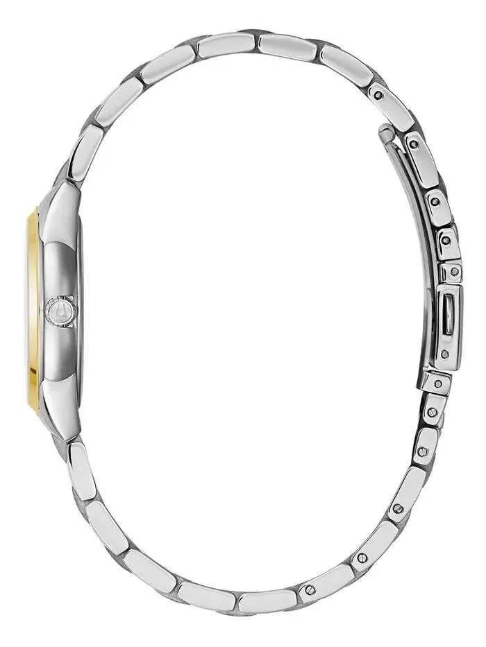 Женские двухцветные часы Sutton с браслетом из нержавеющей стали, 28 мм Bulova — изображение 6 из 7