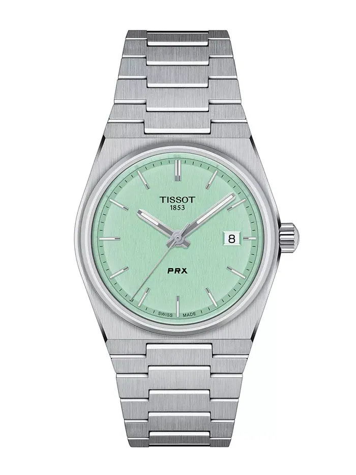 Унисекс часы Swiss PRX со стальным браслетом, 35 мм Tissot — изображение 1 из 5
