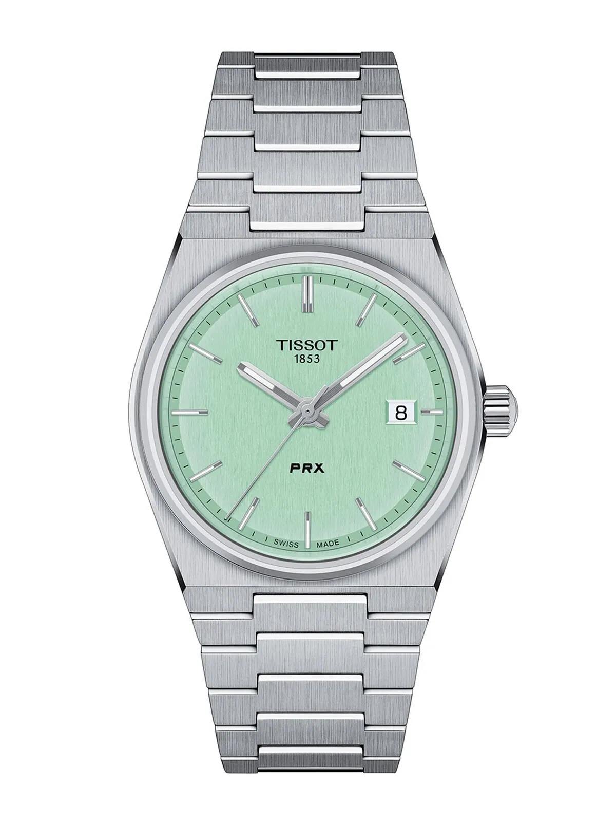Часы унисекс Swiss PRX с браслетом из нержавеющей стали 35 мм Tissot — изображение 1 из 5, оттенок серебряный