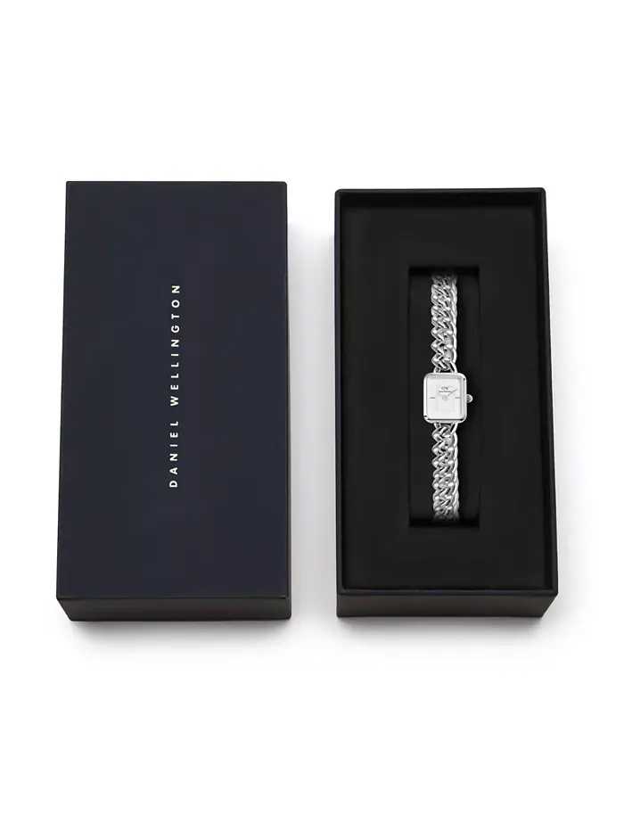 Женские аналоговые часы из нержавеющей стали серебристого тона, 16 мм Daniel Wellington — изображение 7 из 7