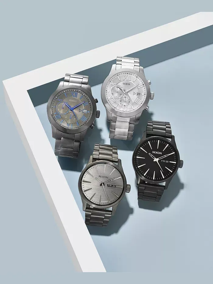 Мужские хронографические часы со стальным браслетом 45 мм GUESS — изображение 5 из 7