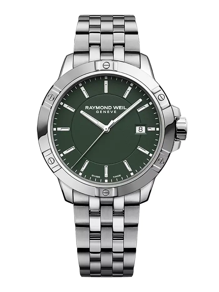 Мужские часы Swiss Tango Quartz на стальном браслете 41 мм Raymond Weil — изображение 1 из 3