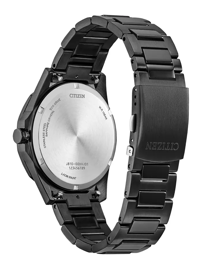 Мужские часы Eco-Drive Sport Casual Brycen на черном браслете из нержавеющей стали, 42 мм Citizen — изображение 3 из 3