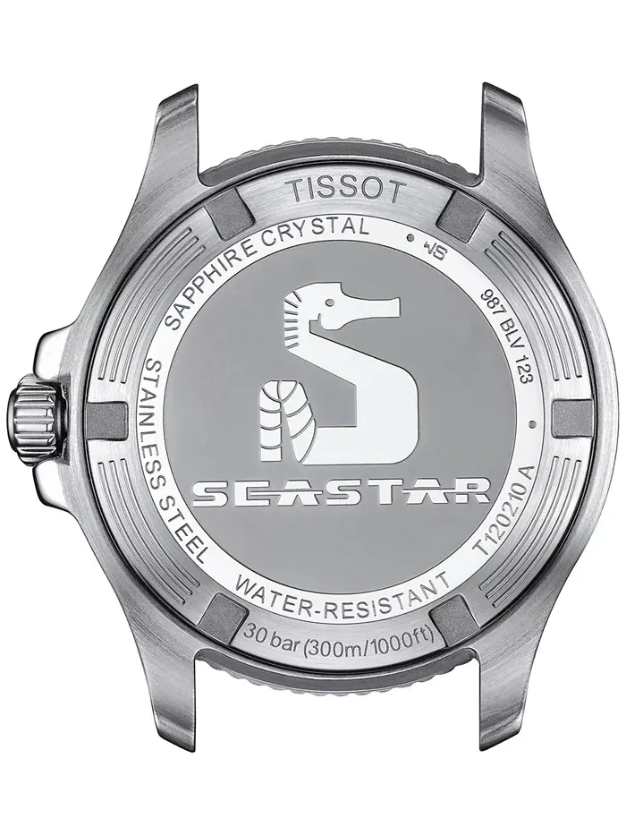 Унисекс-часы Seastar на стальном браслете серебристого цвета, 36 мм Tissot — изображение 2 из 7