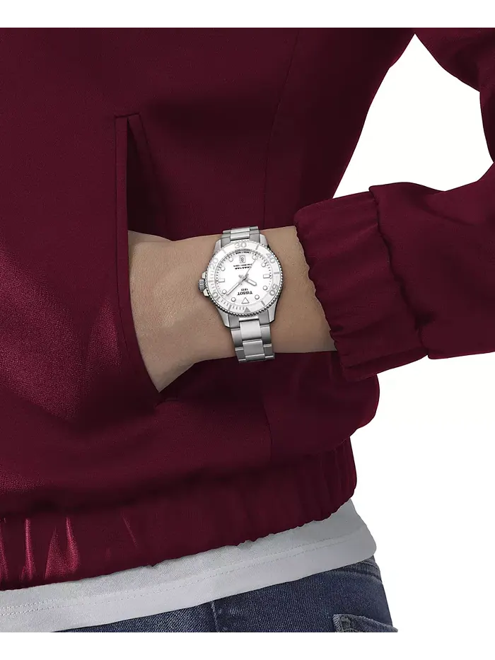 Унисекс-часы Seastar на стальном браслете серебристого цвета, 36 мм Tissot — изображение 7 из 7