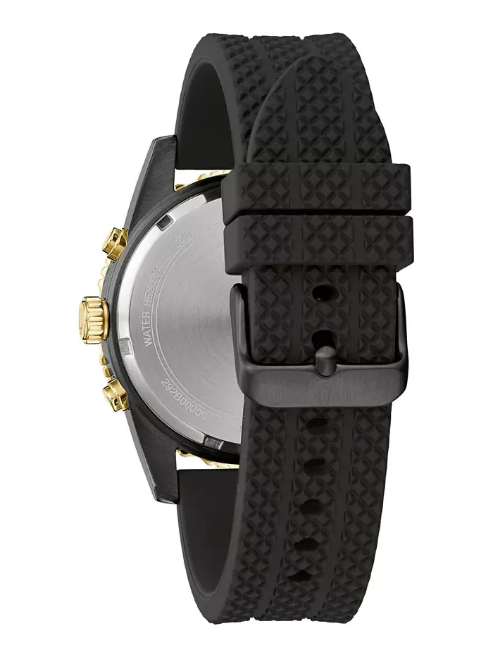 Мужские часы-хронограф Classic Black с силиконовым ремешком 43mm Bulova — изображение 3 из 3