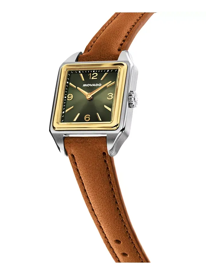 Женские часы 1917 Swiss Quartz Cognac Leather, 25 x 34.1 мм Movado — изображение 2 из 3