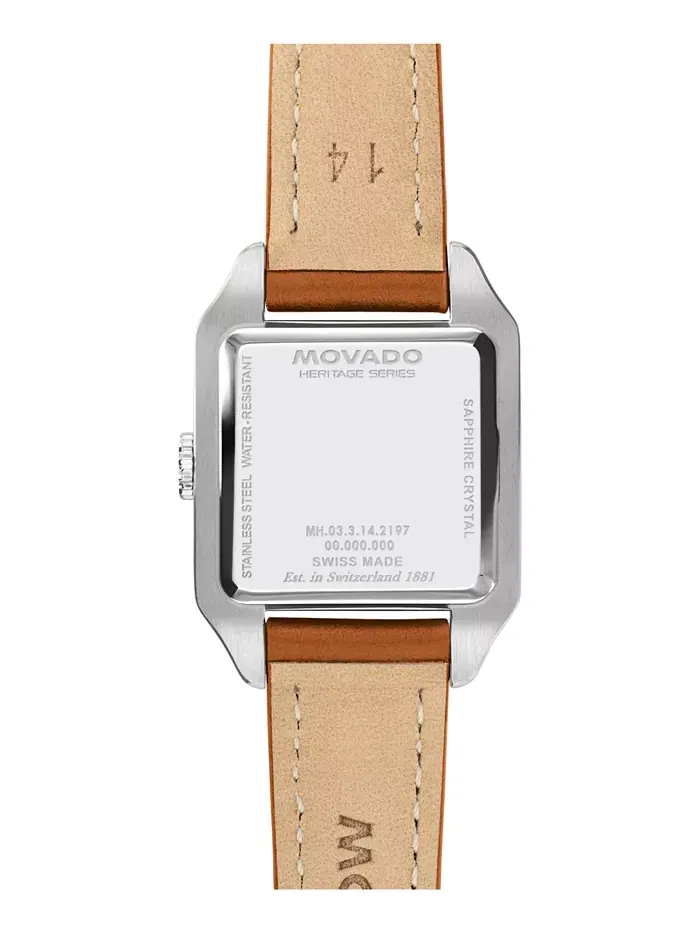 Женские часы 1917 Swiss Quartz Cognac Leather, 25 x 34.1 мм Movado — изображение 3 из 3