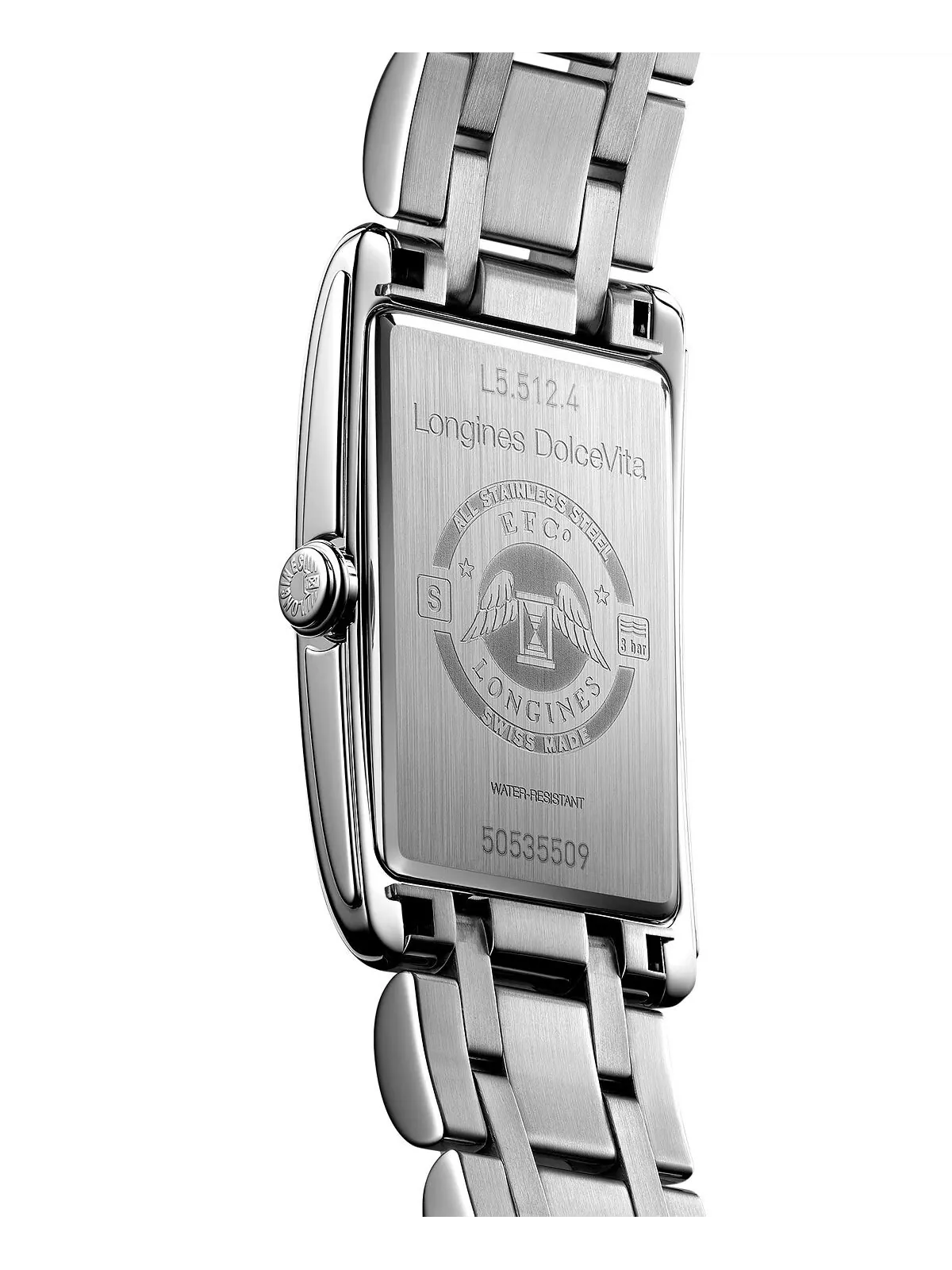 Женские швейцарские часы DolceVita с браслетом из нержавеющей стали 23 мм Longines — изображение 2 из 4, оттенок серебряный