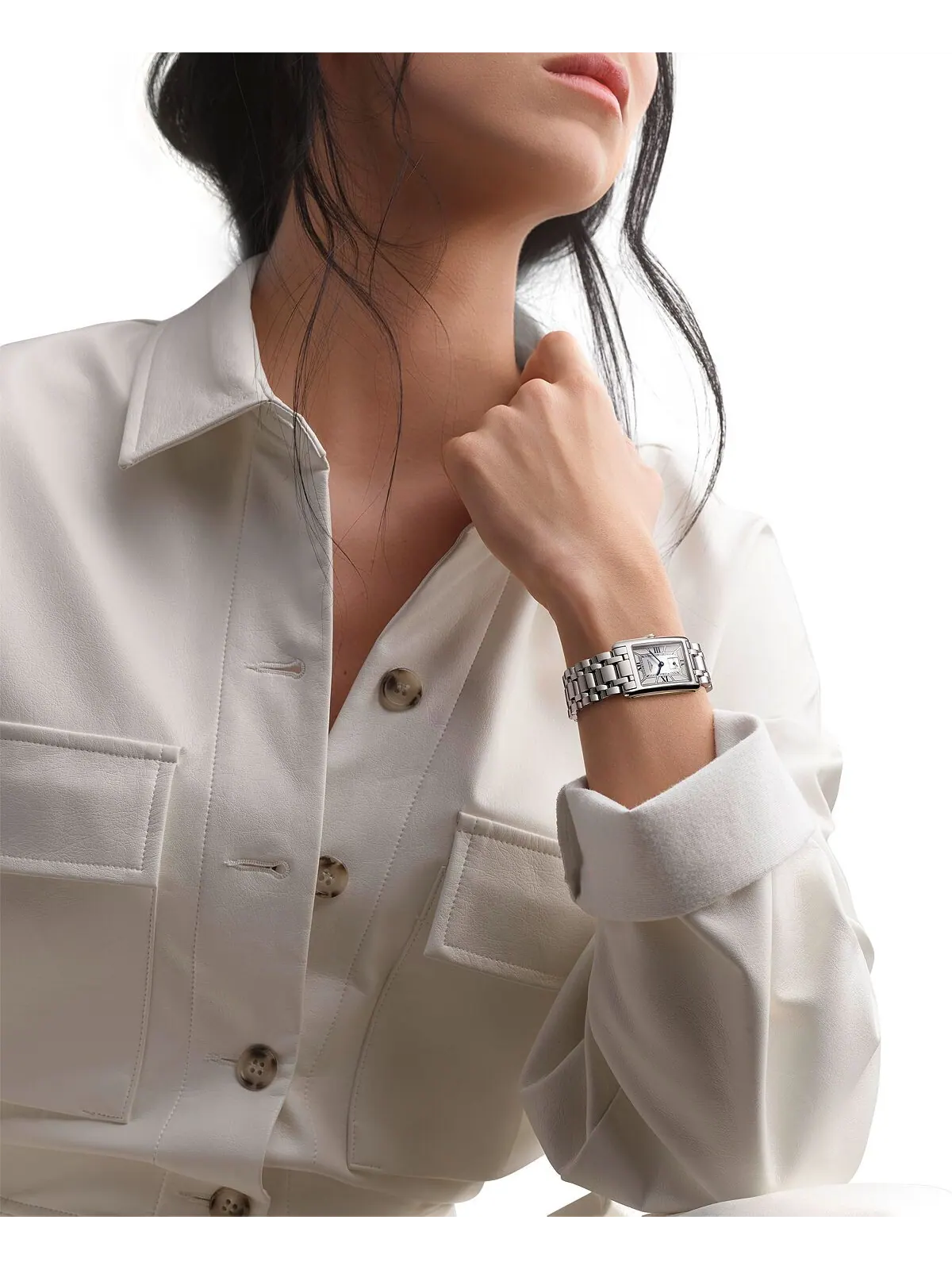 Женские швейцарские часы DolceVita с браслетом из нержавеющей стали 23 мм Longines — изображение 4 из 4, оттенок серебряный