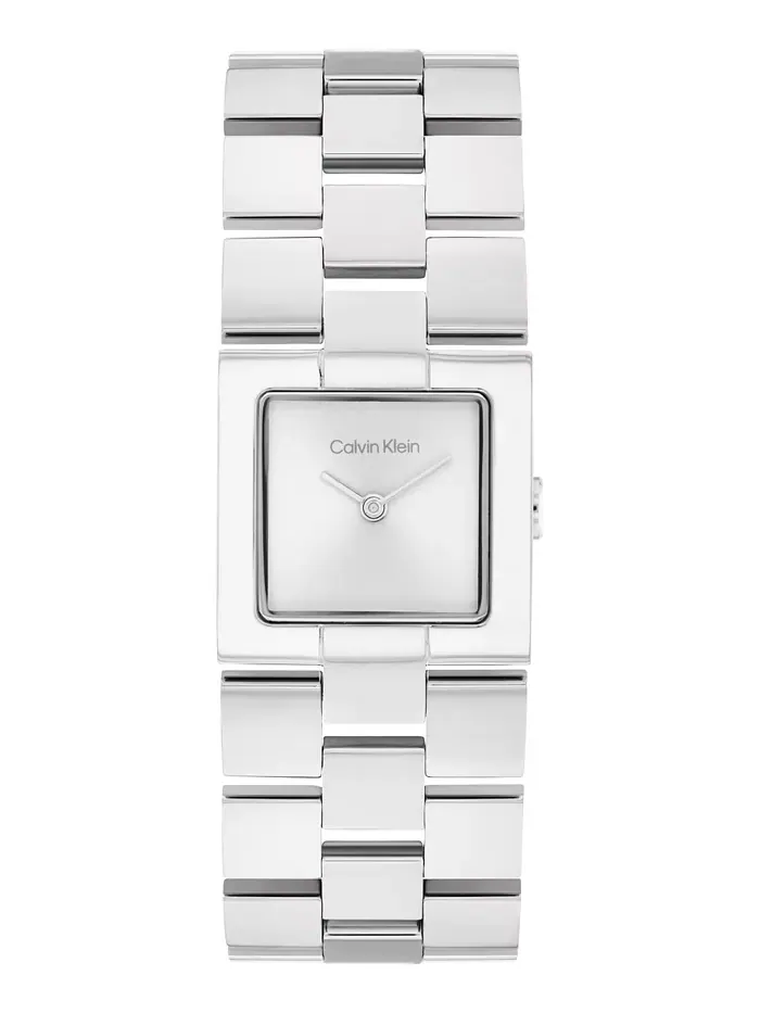 Женские часы-браслет CK Meridian из нержавеющей стали серебристого тона, 22 мм Calvin Klein