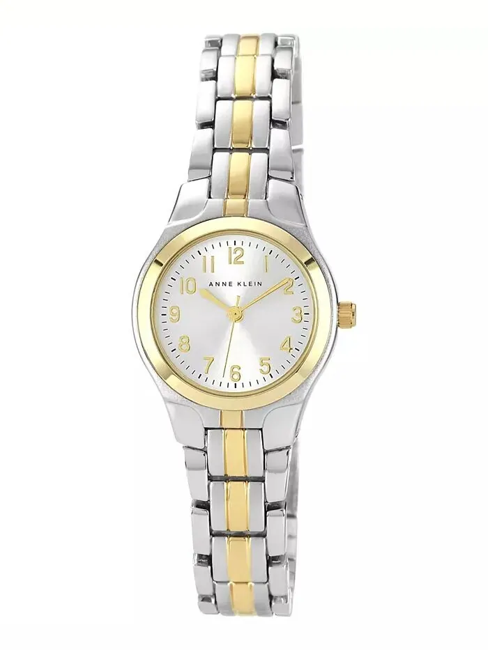 Женские двухцветные часы-браслет 28x26 мм Anne Klein