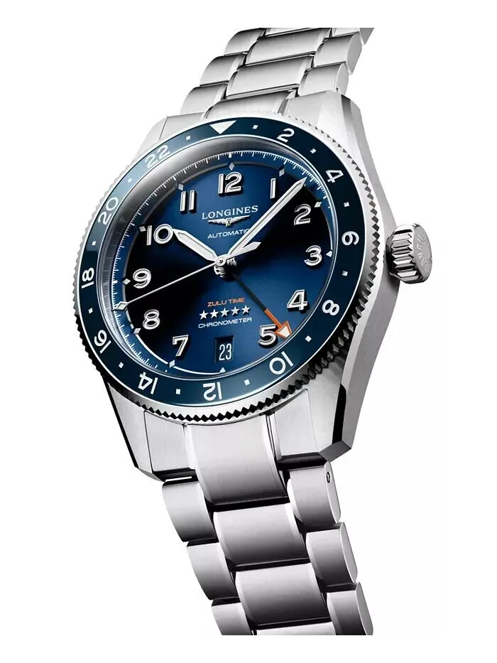 Мужские швейцарские автоматические часы Spirit Zulu Time с браслетом из нержавеющей стали, 39 мм — изображение 2 из 4