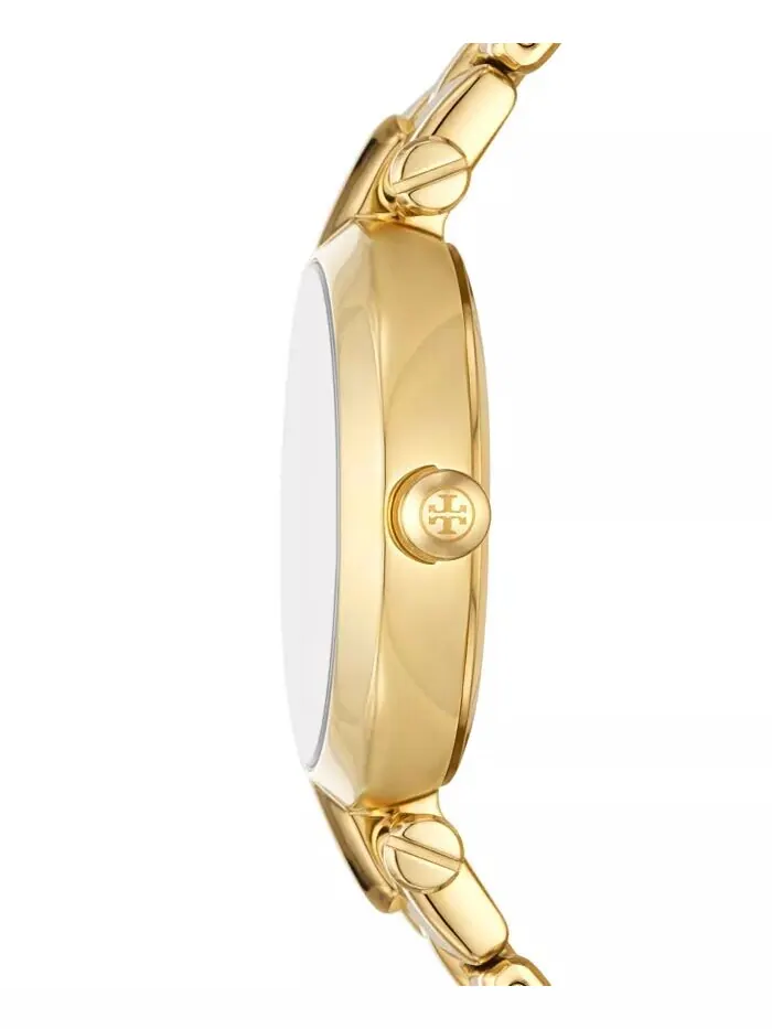 Женские часы Kira с золотистым браслетом из нержавеющей стали, 30 мм Tory Burch — изображение 2 из 3
