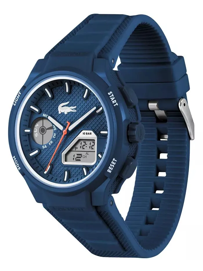 Мужские часы LC33 с синим силиконовым ремешком 45 мм Lacoste — изображение 2 из 9