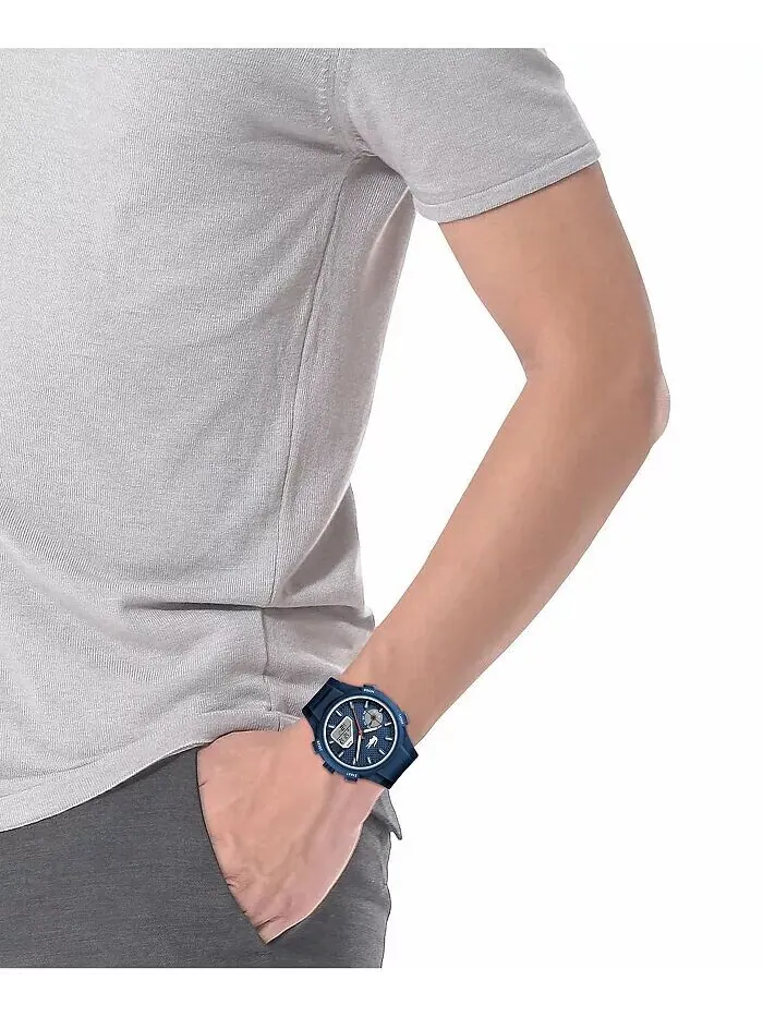 Мужские часы LC33 с синим силиконовым ремешком 45 мм Lacoste — изображение 5 из 9
