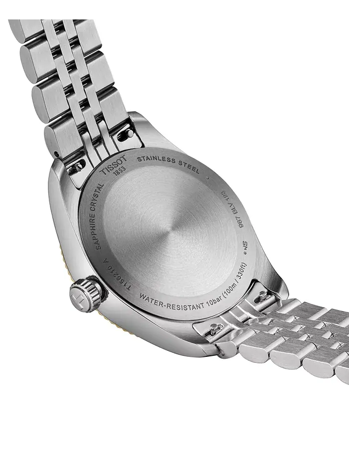 Женские часы Swiss Ballade с двухцветным браслетом из нержавеющей стали, 34 мм Tissot — изображение 6 из 7