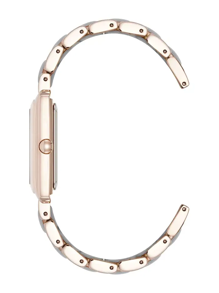 Женские часы Quartz Casual прямоугольные, серый силикон с браслетом из металлического сплава — изображение 2 из 3