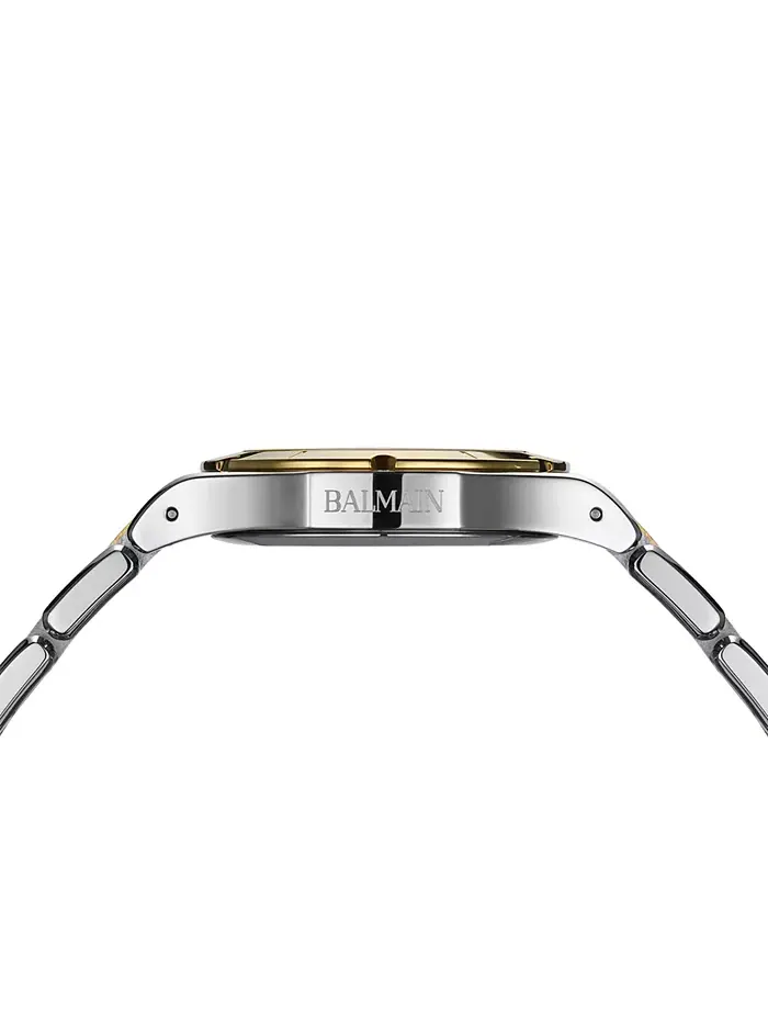 Женские часы-браслет Swiss Be Balmain Moonphase Diamond (1/20 ct. t.w.) из двухцветной нержавеющей — изображение 3 из 4