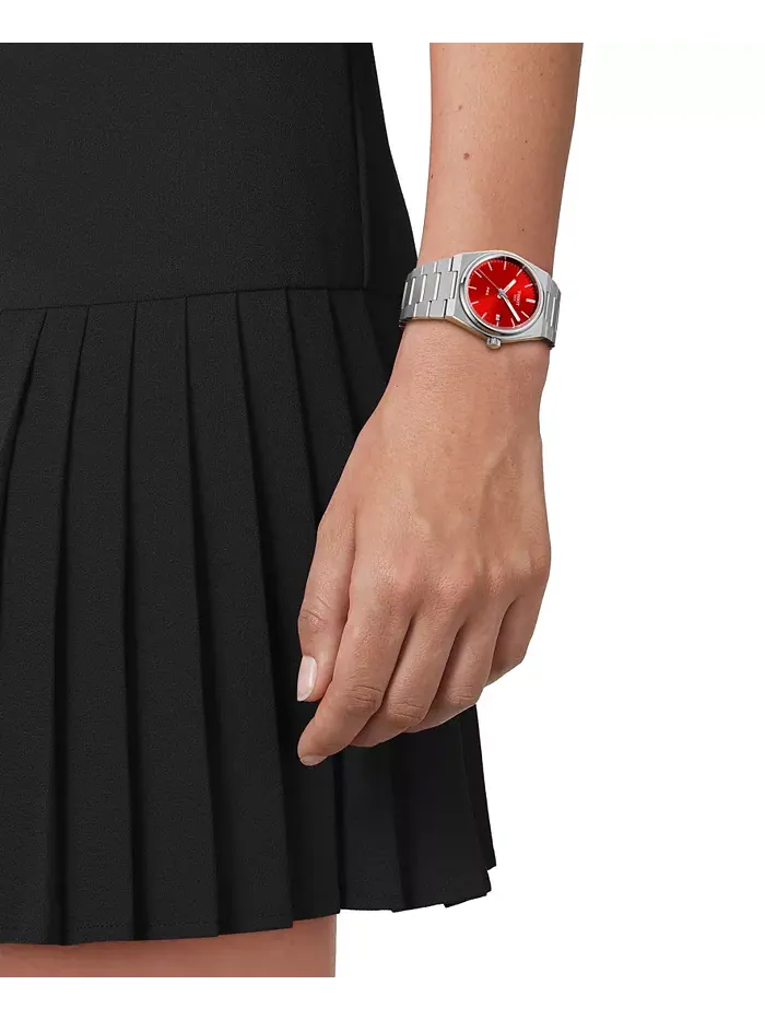 Женские часы Swiss PRX с кварцевым механизмом на стальном браслете, 35 мм Tissot — изображение 5 из 5